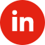 LinkedIn icon - red